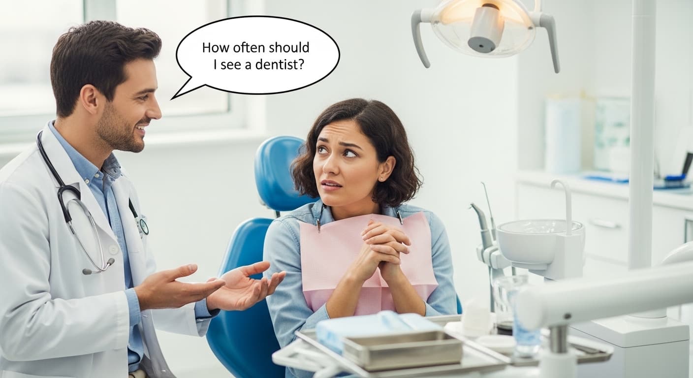 How often should I see a dentist if my teeth feel healthy?