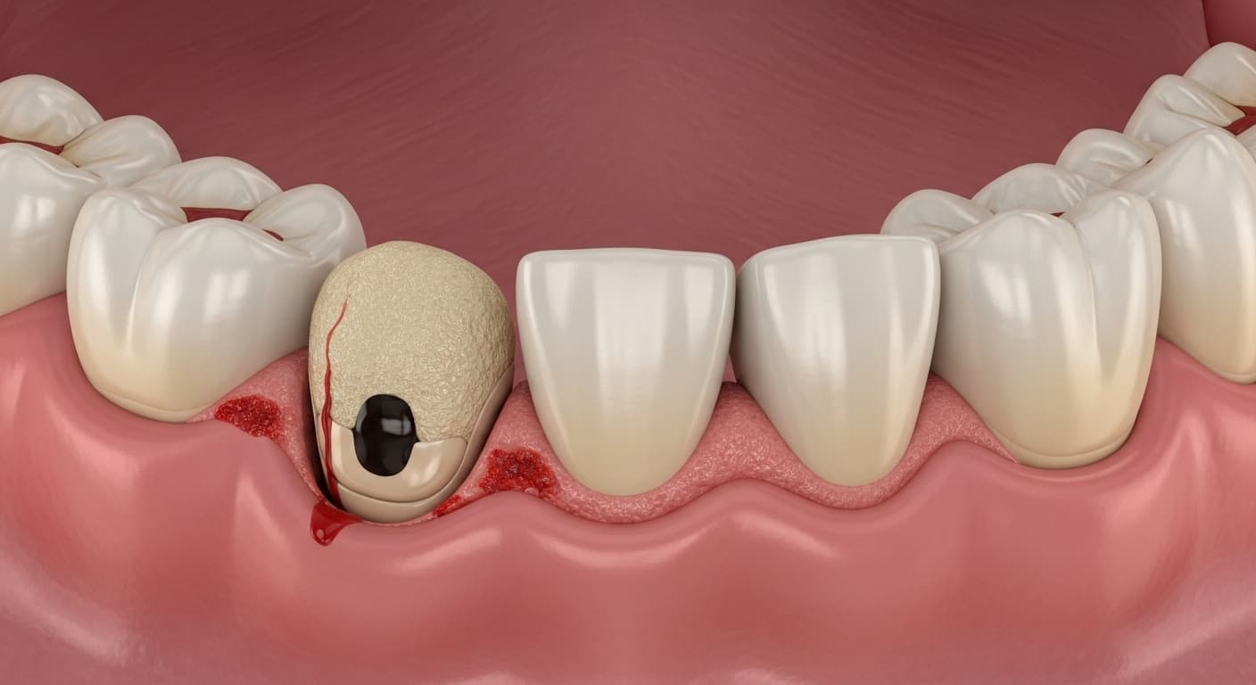 What are the symptoms of early-stage gum disease (periodontitis) that I might miss?
