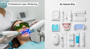 Professional Laser Whitening and At-Home Kits